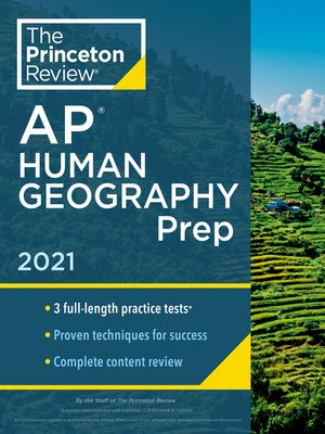 cover image of Princeton Review AP Human Geography Prep, 2021